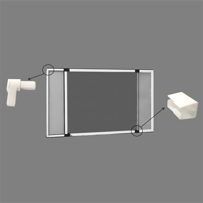 Fenêtre moustiquaire extensible