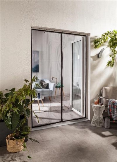 Rideau de porte moustiquaire magnétique